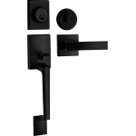 Berlin Modisch Single Cylinder HandleSet with Lever Door Handle (for Entrance and Front Door) Reversible for Right and Left Handed and a Single Cylinder deadbolt Handle Set Iron Black Finish Berlin Modisch Single Cylinder HandleSet with Lever Door Handle (for Entrance and Front Door) Reversible for Right and Left Handed and a Single Cylinder deadbolt Handle Set Iron Black Finish