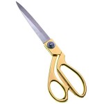 10.5'' Gold Fabric Scissors Stainless Steel sharp Tailor Scissors clothing scissors Professional Heavy Duty Dressmaking Shears Sewing Tailor