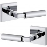 Entrance Door Handle, Door Levers Suitable for Door Handles of Commercial and Residential Outdoor Doors, Entrance Doors, Villa Doors and So On, AA Door Handle. (Polished Silver) (Polish Silver)
