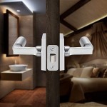Entrance Door Handle, Door Levers Suitable for Door Handles of Commercial and Residential Outdoor Doors, Entrance Doors, Villa Doors and So On, AA Door Handle. (Polished Silver) (Polish Silver)