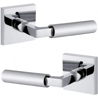 Entrance Door Handle, Door Levers Suitable for Door Handles of Commercial and Residential Outdoor Doors, Entrance Doors, Villa Doors and So On, AA Door Handle. (Polished Silver) (Polish Silver)
