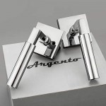 Entrance Door Handle, Door Levers Suitable for Door Handles of Commercial and Residential Outdoor Doors, Entrance Doors, Villa Doors and So On, AA Door Handle. (Polished Silver) (Polish Silver)